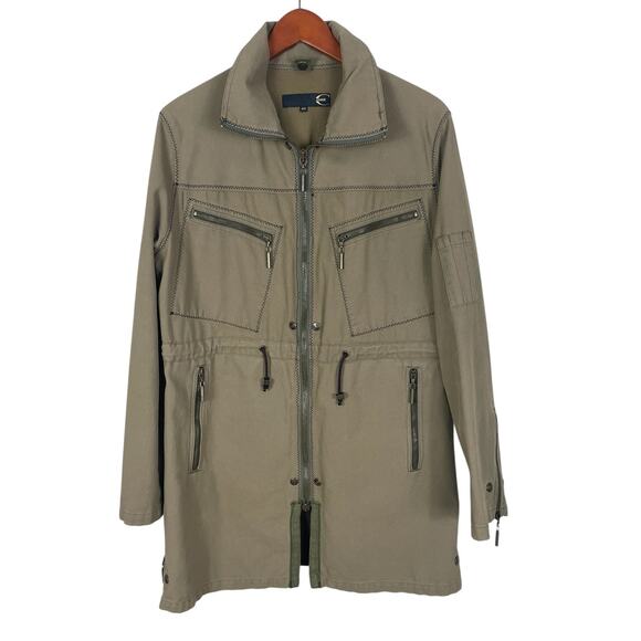 Just Cavalli Other - Just Cavalli Military Cargo Jacket Classic Y2K Designer Olive Green Men's Sz 40